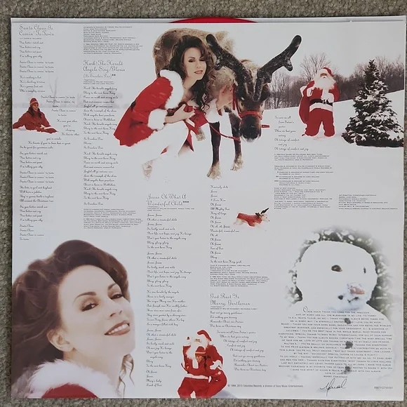 Mariah Carey Merry Christmas 2015 Deluxe Anniversary 12" LP Red - Picture 4 of 6